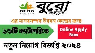 SSC পাশে ১৬ টি ক্যাটাগরিতে বুরো বাংলাদেশে নিয়োগ ২০২৪। Buro Bangladesh Job Circular 2024। new job ci