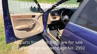 BMW E46 Saloon 320I M54 1998 model 2.0L 150HK Transmission Manual Color DARK BLUE 263