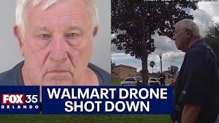 Florida man arrested after shooting destroying Walmart delivery drone deputies say