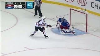 Teravainen beats Lundqvist with backhand move