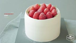 새하얀️딸기 생크림 케이크 만들기  Strawberry Cake Recipe  Cooking tree