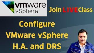 How to configure VMware HA and DRS step by step guide in Hindi  Lab HA and DRS