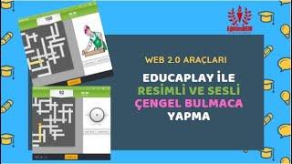 EDUCAPLAY İLE RESİMLİ VE SESLİ ÇENGELÇAPRAZ BULMACA YAPMA