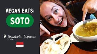 We Try INCREDIBLE Vegan Soto in Yogyakarta Java Indonesia 