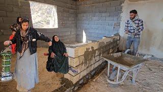 Family Strength Grandmother sons and daughters unite to finish Farzanehs house.