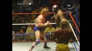 Kamala & Paul Orndorff Vs Hulk Hogan & Rowdy Roddy Piper