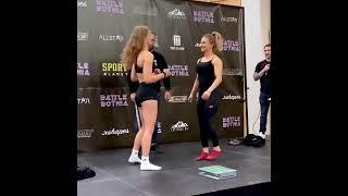 Astrid Vikgren vs. Pia-Marja Huhtamaki - Weigh-in Face-Off - Battle of Botnia 7 - rWMMA