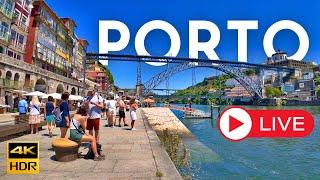  DIRETO PORTO Portugal LIVE Exploring Downtown & Riverside Porto Portugal