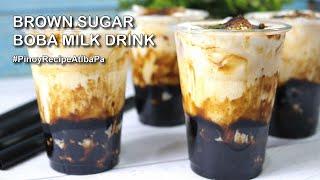 Brown Sugar Boba Milk Tea Recipe    Brown Sugar Tapioca Pearl Milk Tea    Tiger Sugar Milk Tea