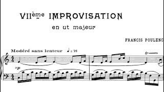 Francis Poulenc - Improvisation No. 7 With score