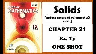 ICSE Class 9  Solids  Chapter 21  Selina  Concise Mathematics 