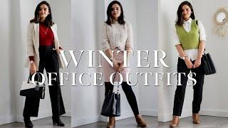 SLAY AT WORK EVERYDAY  Business Casual Winter Lookbook  Winter Work Outfit Ideas for Women  OOTW