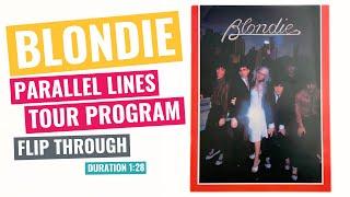 Blondie - Parallel Lines Tour Program – 1979 - Flip Through