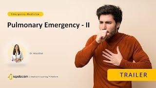 Pulmonary Emergency -II  Medicine Video  Medical Education  V-Learning