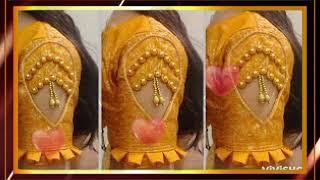 Tissue silk saree blouse designs  Gorgeous Blouse ki design  new pattern blouse#bajudesign