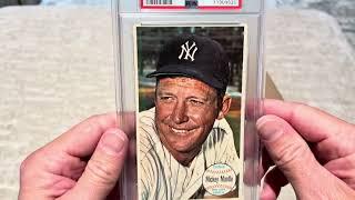 PSA VINTAGE BLIND REVEAL - MICKEY MANTLE & SIX VINTAGE ON-CARD AUTOGRAPHS. 1950s 1960s and 1970s