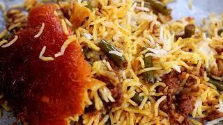غذای برنج ایرانی لوبیا پولو - با لوبیا سبز - دستور غذای ایرانی