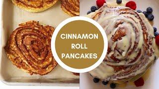 Cinnamon Roll Pancakes Dessert for Breakfast