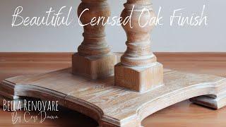 Create A Cerused Oak Finish on Furniture  Get A High End Look On A Budget With Bella Renovare