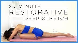 20 Minute Restorative Yoga  BEST Yoga for Relaxation 