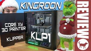 Kingroon KLP1 Core XY 3D Printer Review  Klipper  Full Enclosure  Super Fast Print Speeds