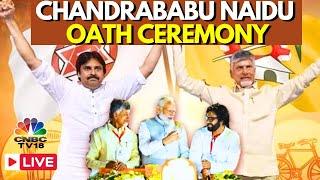 Chandrababu Naidu Oath Ceremony Live Andhra Pradesh CM  Pawan Kalyan  PM Modi  TDP-BJP  N18L