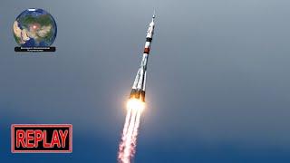 REPLAY Soyuz MS-23 replacement crew vehicle launch 23 Feb 2023