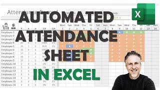 Automated Attendance Sheet in Excel with Formula  Download Attendance Sheet Template