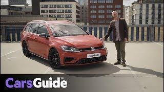 Volkswagen Golf R wagon 2018 review first drive video