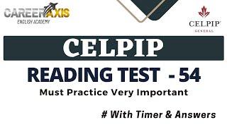 Celpip Reading Mock Test  Celpip Reading Practice Test