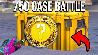 WE DID A 1v1v1 CASE BATTLE AND GOT THIS? 750+ CASES