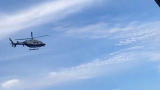 NYPD Helicopter Fly Over for NYPD vs. FDNY Baseball Game at Boulders Stadium