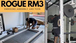 Rogue Fitness RM3 Unboxing Assembly and Tour of New Monster Attachments