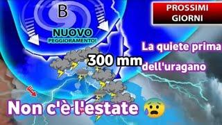 METEO ITALIA- ALLARME FORTE URAGANO COLPIRÀ LITALIA DA NORD A SUD ALLUVIONI E GRANDINATA