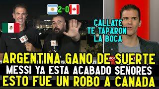 MEXICANO EXPLOTA POR TRIUNFO ARGENTINO ANTE CANADA POR 2 A 0 EN LA COPA AMERICA 2024