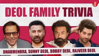 Rajveer Deol REVEALS secrets of Sunny Deol Dharmendra Bobby Deol Abhay Deol Deol Family Trivia