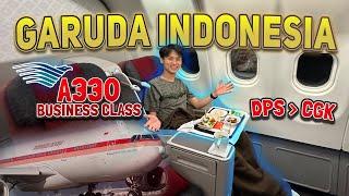 Garuda Indonesias FLAGSHIP Domestic Route on A330 BUSINESS CLASS⁉️ Flying to Jakarta from Bali