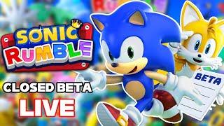 Sonic Rumble CLOSED BETA  Session 1 - LIVE