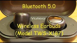 Yoleo Bluetooth 5 0 True Wireless Earbuds Model TWS X187