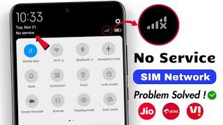 Solved Redmi Phone Mobile NO SERVICE And No Network Problem 2024  Mi Phone No Sim Card Problem