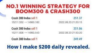 100% NO LOSS BOOM AND CRASH STRATEGY FOR SMALL ACCOUNT. boomcrash300 secret revealed.