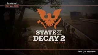 State Decay 2 Gameplay 4k 60fps on Xbox One X