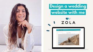 Design a Zola wedding website with me - demo & deep dive