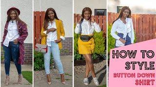 WARDROBE BASICS  THE  WHITE BUTTON DOWN SHIRT  LOOKBOOK  MBAIRE WANGUI