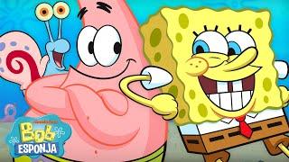 Bob Esponja  ¡Los MEJORES momentos de mejores amigos de Bob Esponja    Español