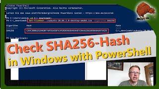 Check SHA256 hash values of downloads with Windows