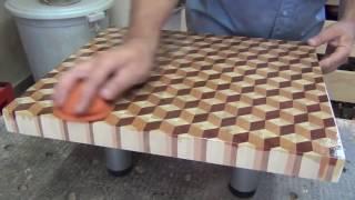 3D end grain cutting board #2 short version for Instagram