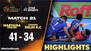 #HaryanaSteelers Overpower #DabangDelhiKC  #ProKabaddiOnStar 2024 HIGHLIGHTS