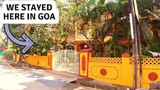 We stayed at this beautiful house in Goa Ashwem beach