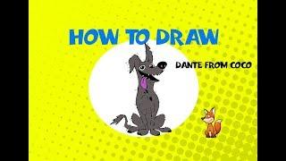 How to draw Dante from CoCo - Learn to Draw - ART LESSON cartooning arte pixar coco